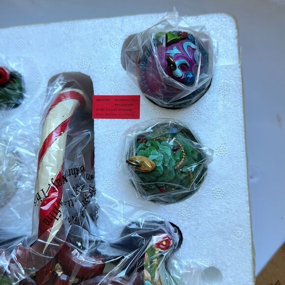 New in box Jim Shore Jingle All the Way/set of 5 Winter Sleigh with ornaments - Picture 3 of 7